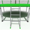 Батут i-Jump Basket 12ft green