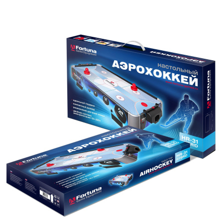 Аэрохоккей Fortuna HR-31 Blue Ice Hybrid настольный 86х43х15см