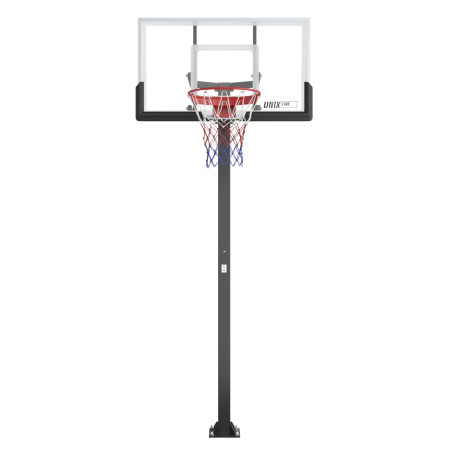 Баскетбольная стойка стационарная UNIX Line B-Stand-PC 54"x32" R45 H230-305 см