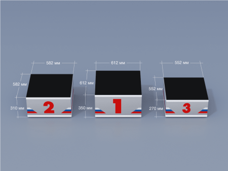 Пьедестал (СТАНДАРТ) Матрешка 612х612мм (квадратный)