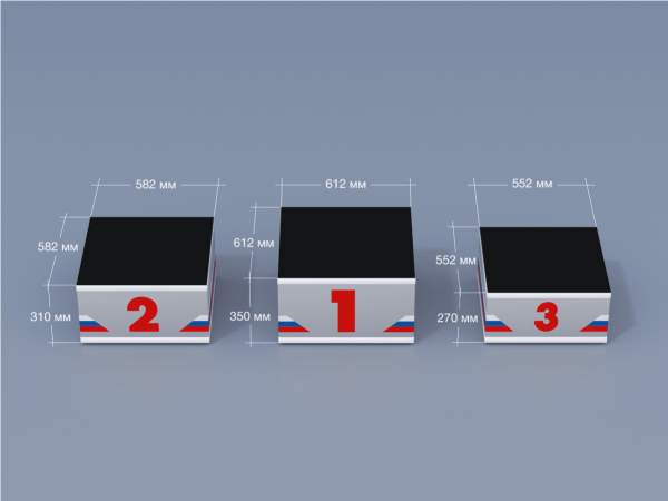 Пьедестал (СТАНДАРТ) Матрешка 612х612мм (квадратный)
