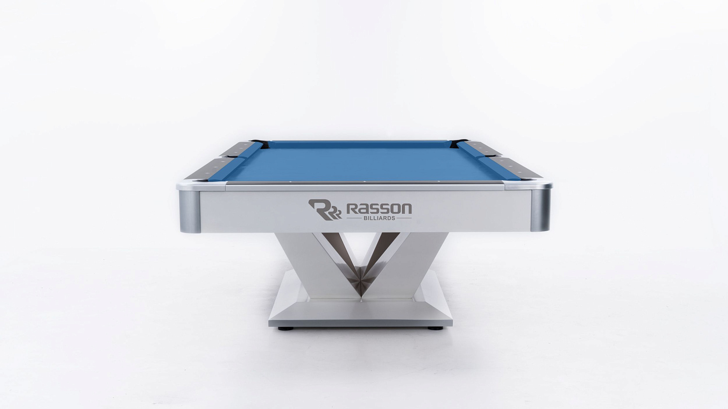 Бильярдный стол для пула RASSON "Victory 2 Plus" 9 футов (белый, сланец 30 мм)