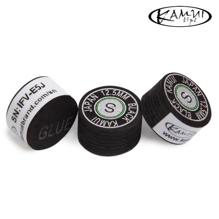 Наклейка для кия Kamui Black ø12,5мм Soft 1шт.