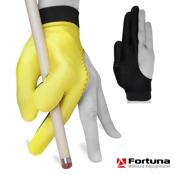 Перчатка Fortuna Classic желтая/черная левая M/L