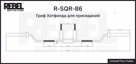 Гриф Хэтфилда для приседаний REBEL