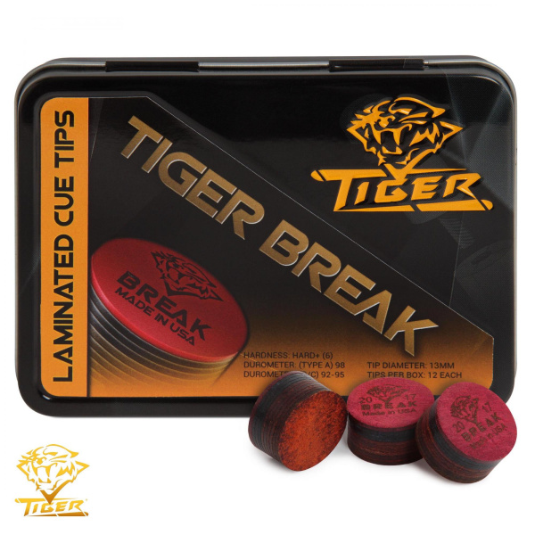 Наклейка для кия Tiger Jump/Break ø13мм Super Hard 1шт.