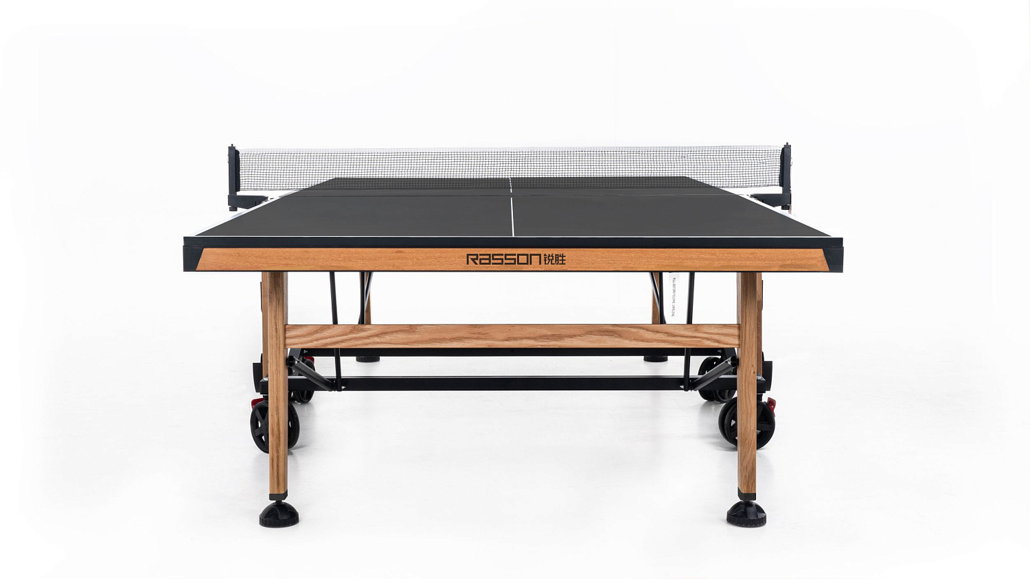 Теннисный стол складной для помещений "RASSON PREMIUM T01 Indoor" (натуральный дуб) с сеткой