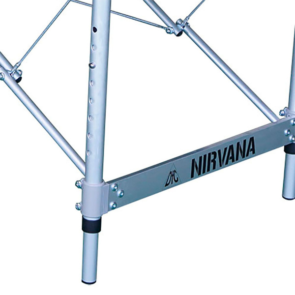 Массажный стол DFC NIRVANA, Elegant, 186х60х4 см, алюм. ножки, цвет оранжевый (Orange)