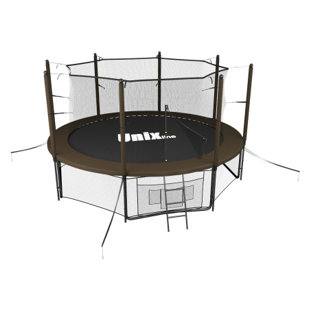 Батут UNIX Line Black&Brown 12 ft (inside)