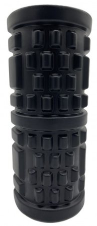Ролик массажный 33*14см 6500LW, черный/голубой