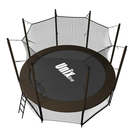 Батут UNIX Line Black&Brown 8 ft (inside)