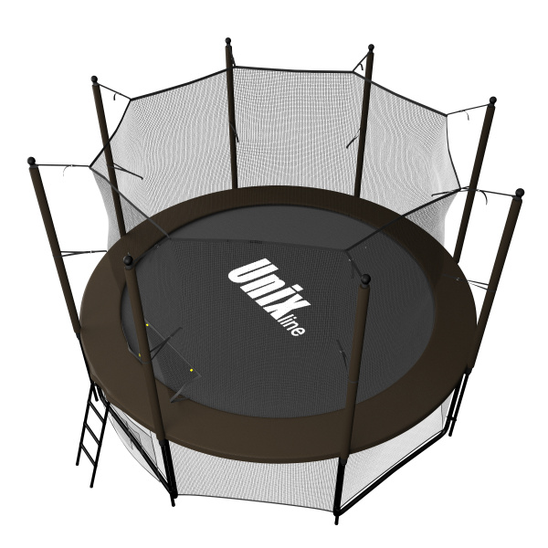 Батут UNIX Line Black&Brown 8 ft (inside)