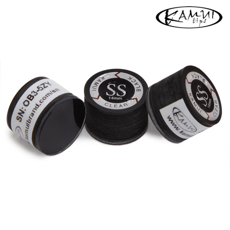 Наклейка для кия Kamui Clear Black ø14мм Super Soft 1шт.