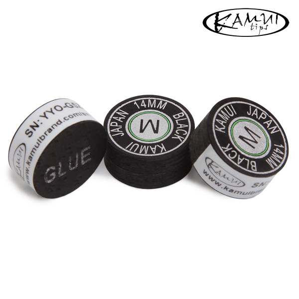 Наклейка для кия Kamui Black ø14мм Medium 1шт.